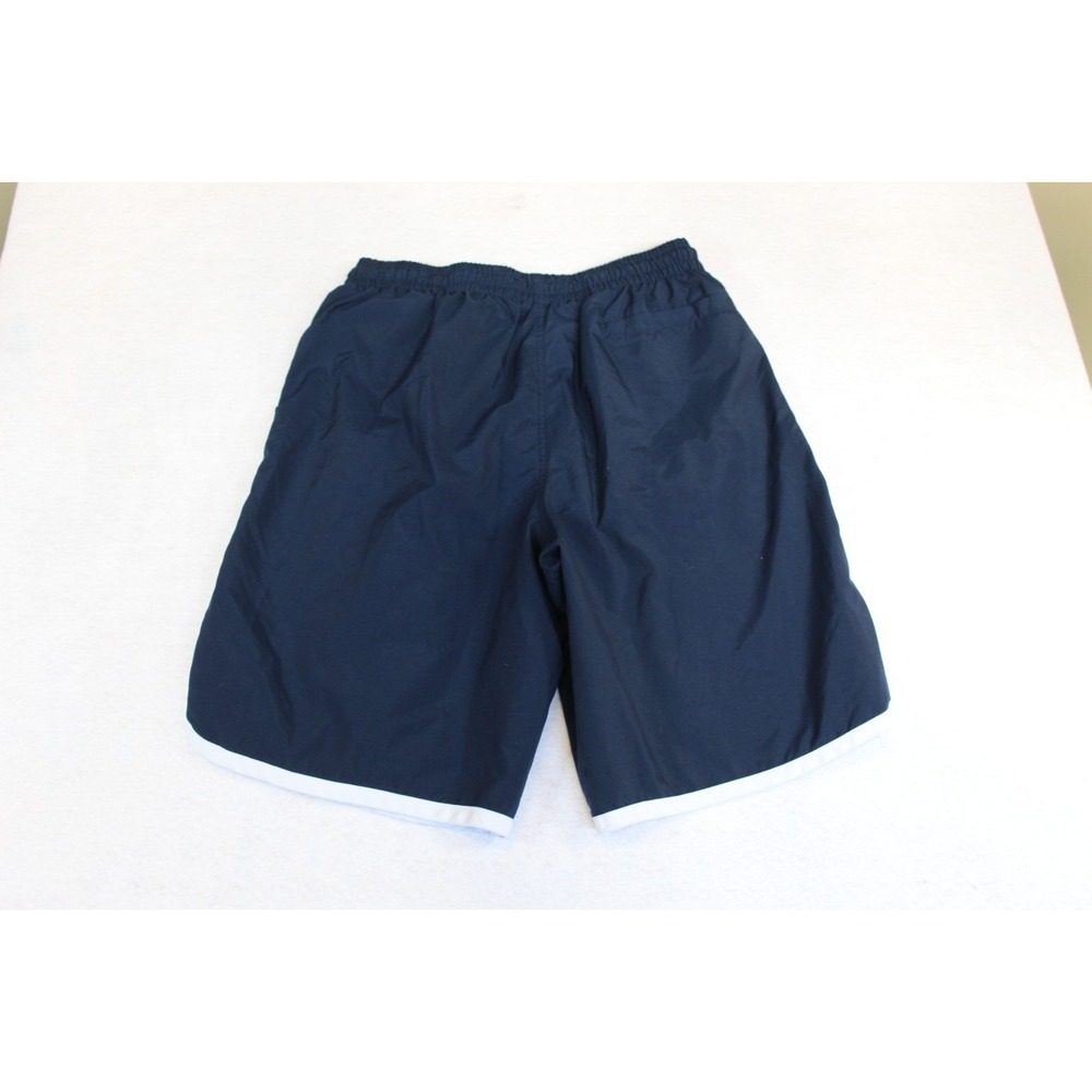 Nike Basketball Athletic Shorts Mens XL Navy Blue Mesh Lined Elastic Waist Swoos - Picture 9 of 10